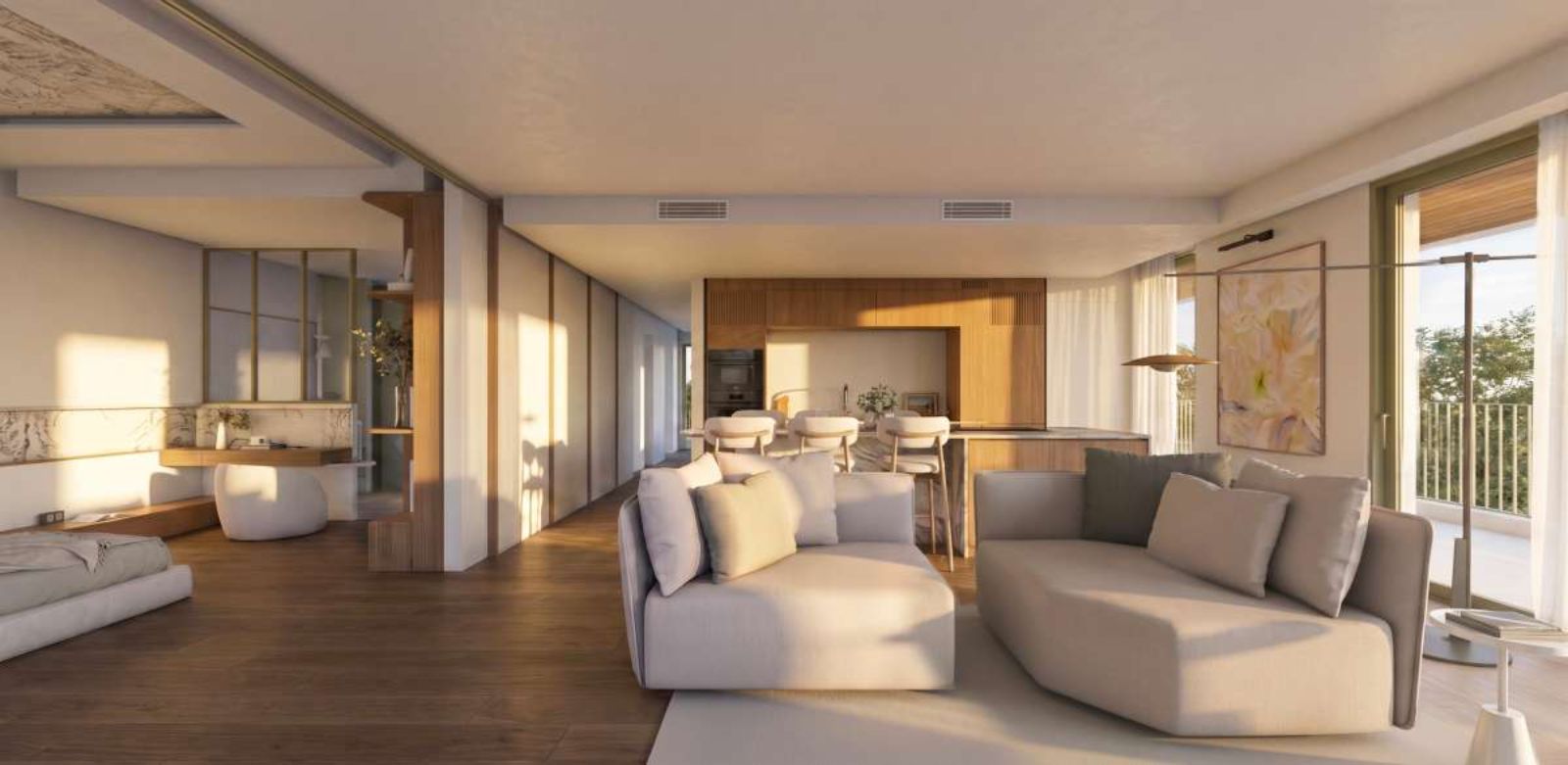 02 modern living room sunlight
