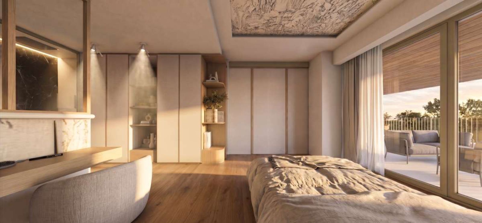 03 modern bedroom with balcony